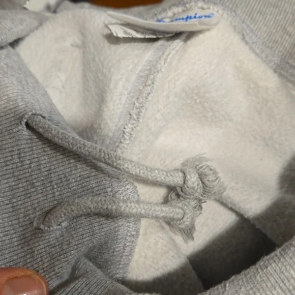 Champion Light Gray Joggers with Logo Men's LARGE - Picture 4 of 12